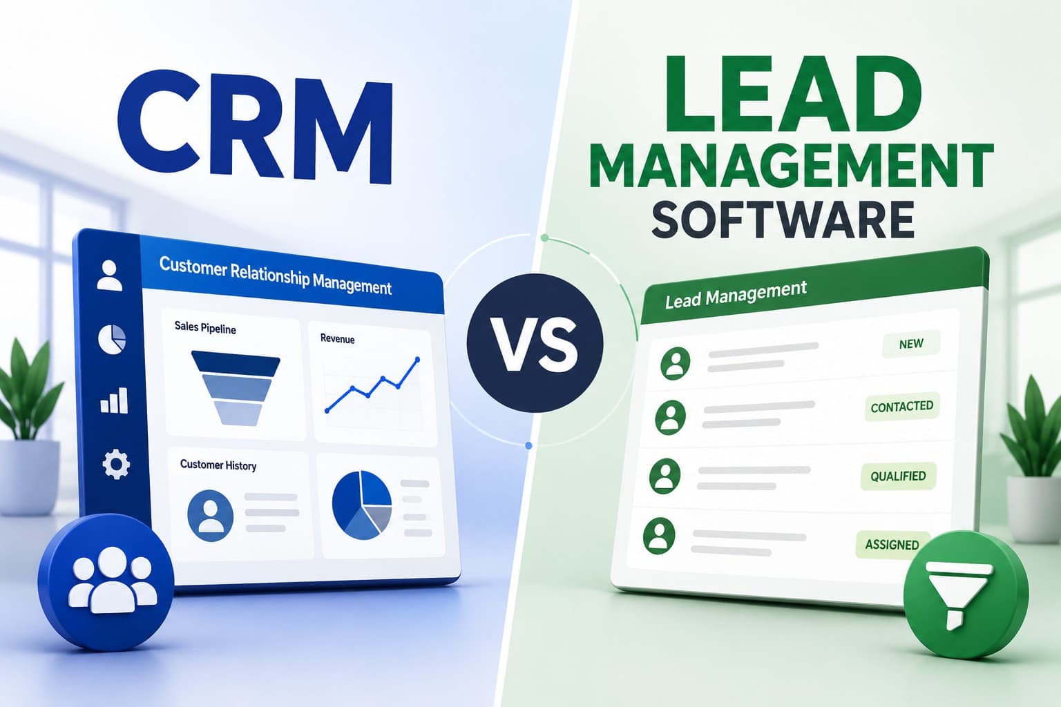 CRM vs Lead Management Software: What's the Difference?